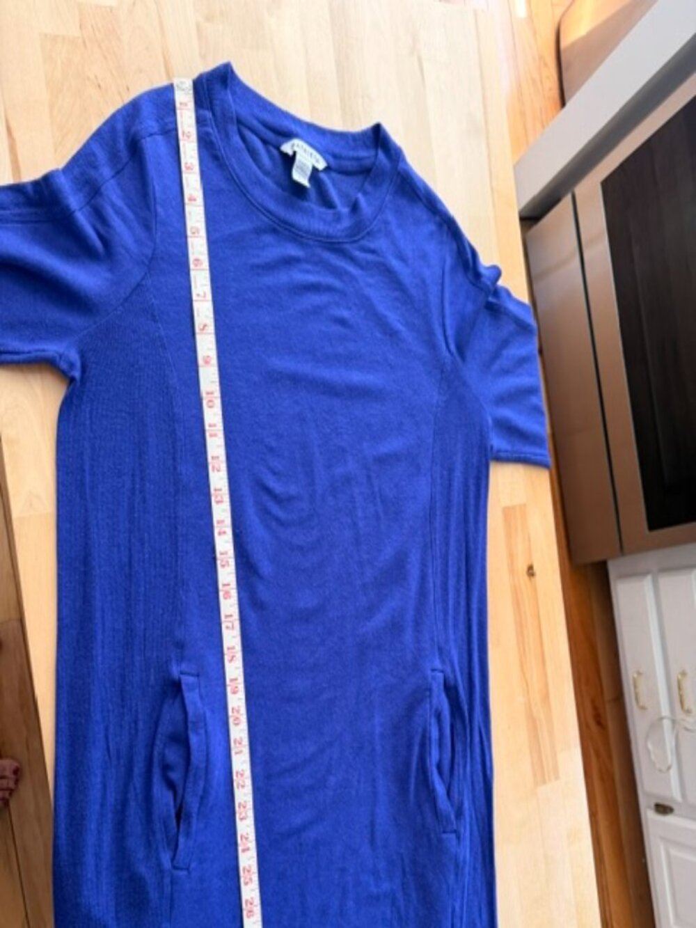 Athleta Royal Blue Shift Dress – Size Large – Long Sleeve – Pockets – Athleisure - Picture 8 of 8